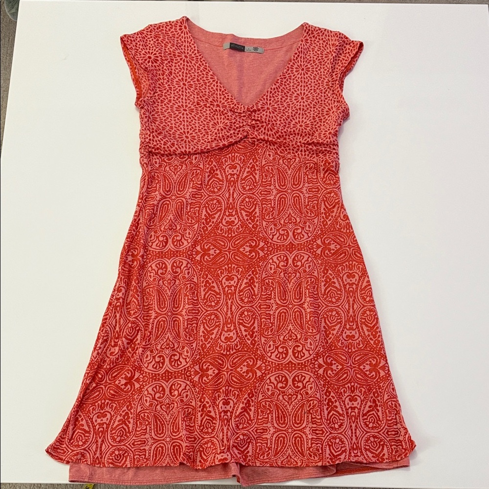 Athleta Vibrant orange Mini Dress